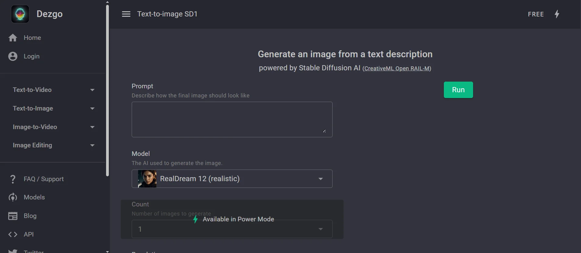 Dezgo AI Image Generator - Free Text to Image Tool - AIListingTool