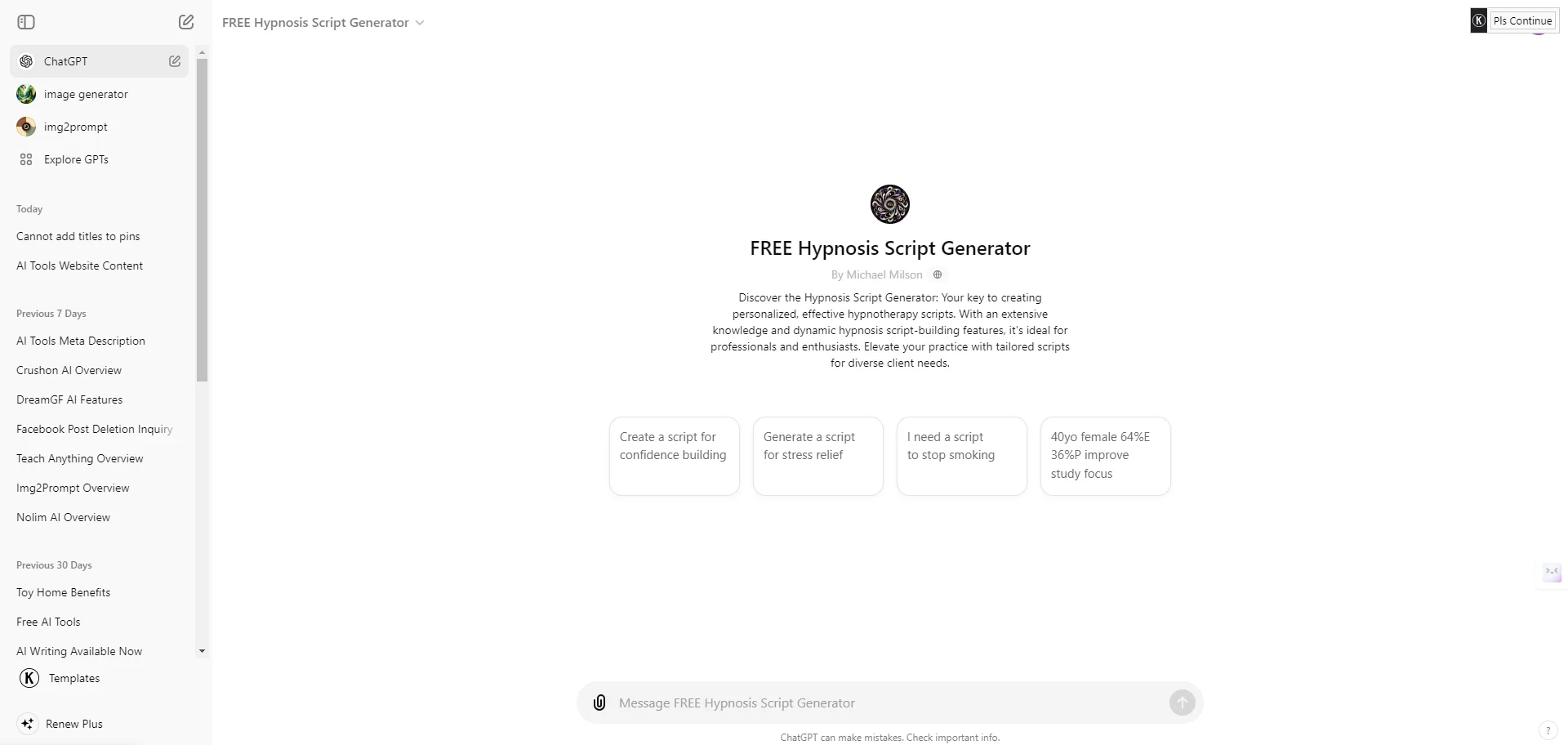 Free Hypnosis Script Generator: AI Tools & Guide - AIListingTool