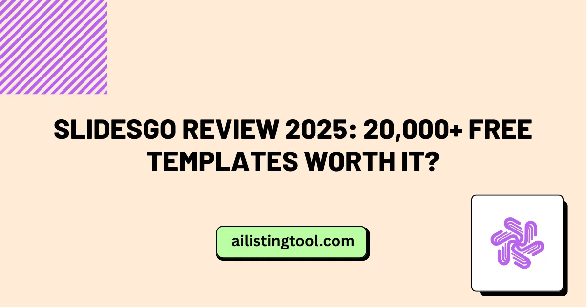 SlidesGo Review 2025: 20,000+ Free Templates Worth It?