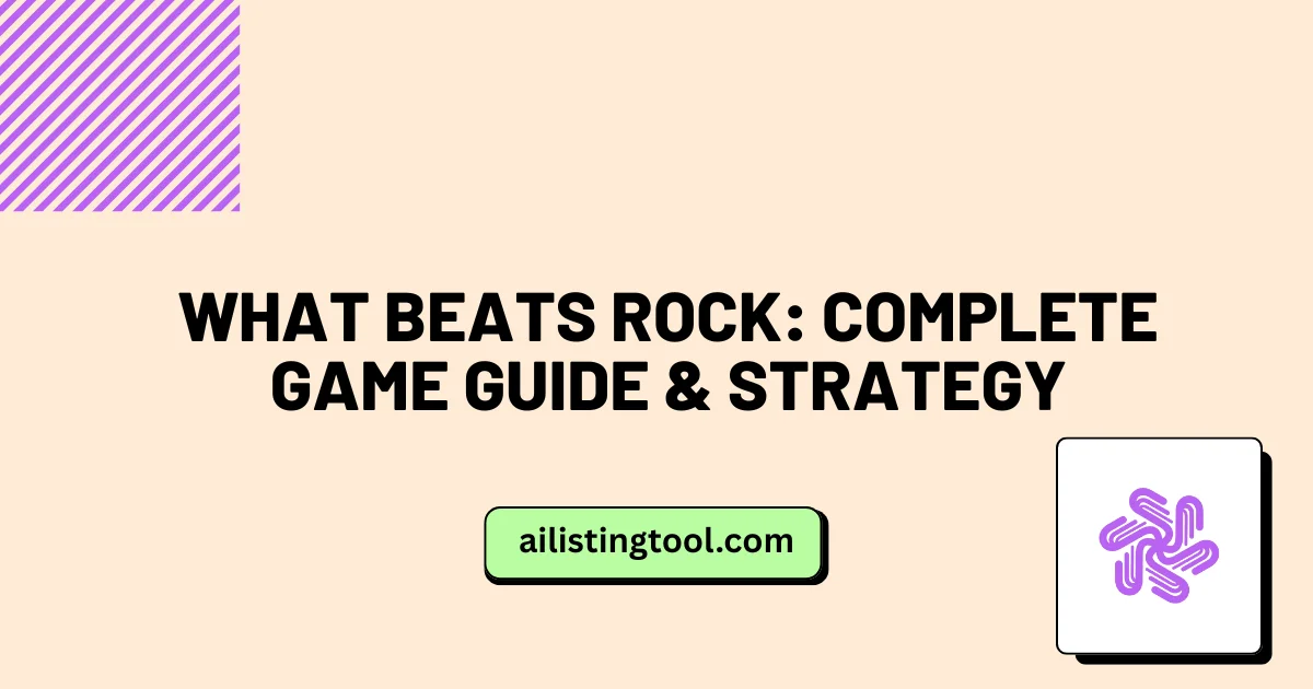 What Beats Rock: Complete Game Guide & Strategy