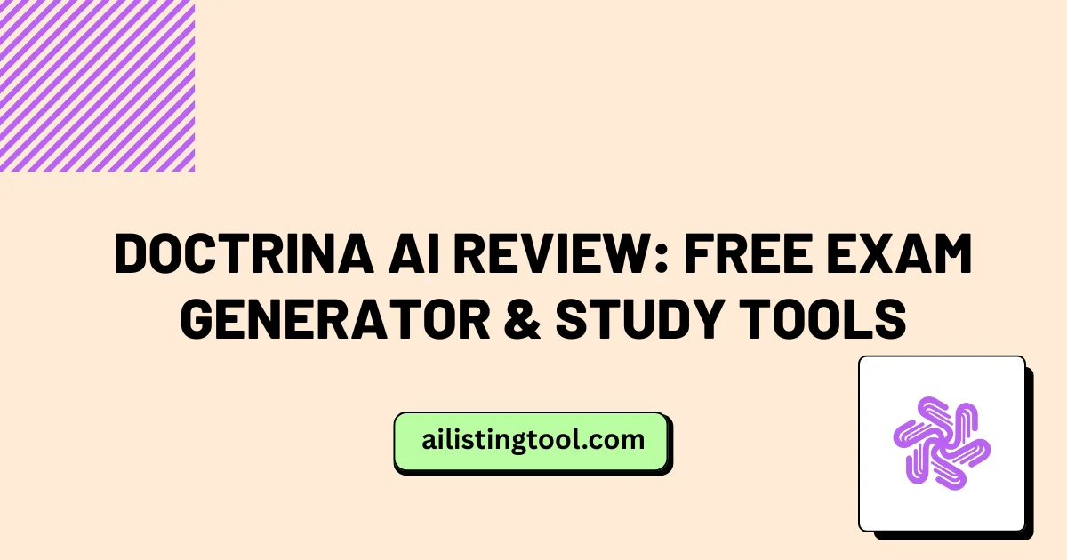 Doctrina AI Review: Free Exam Generator & Study Tools