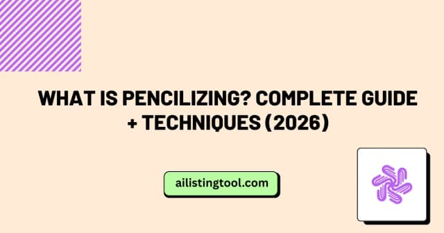 What is Pencilizing? Complete Guide + Techniques (2026)